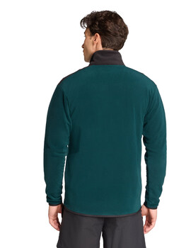 sudadera Terrex adidas polar media cremallera, verde/negro