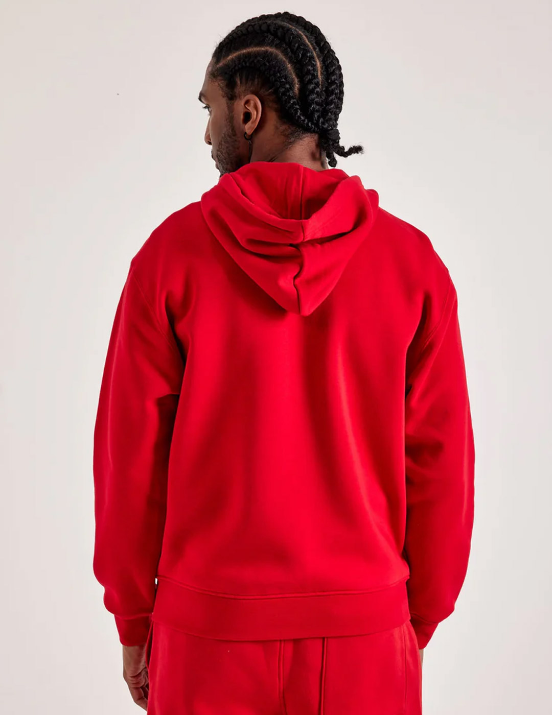 sudadera Jordan con capucha y abierta con cremallera BROOKLYN FLEECE , rojo