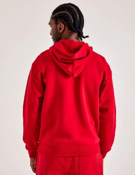 sudadera Jordan con capucha y abierta con cremallera BROOKLYN FLEECE , rojo