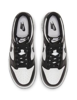 nike DUNK LOW junior, blanco/negro