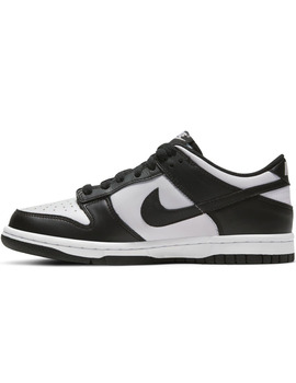 nike DUNK LOW junior, blanco/negro