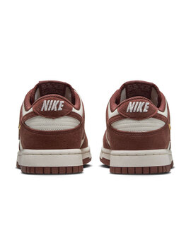 nike DUNK LOW mujer, granate/blanco