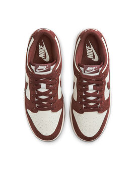 nike DUNK LOW mujer, granate/blanco