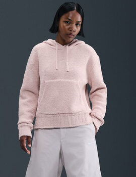 sudadera nike mujer SPORTSWEAR PHOENIX, cozy boucle, coral