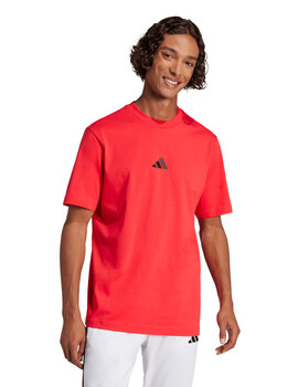 camiseta adidas manga corta, rojo