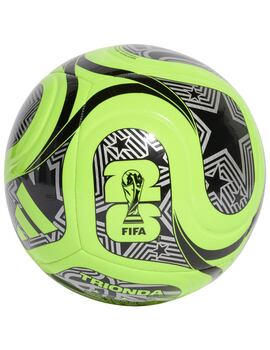 balón  de fútbol adidas  mundial WC CLB, verde fluor