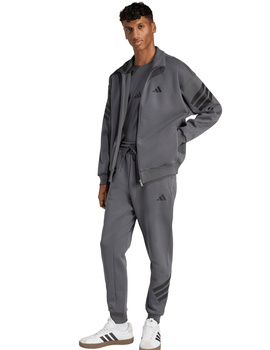 sudadera abierta adidas  FI 3S FZ., gris