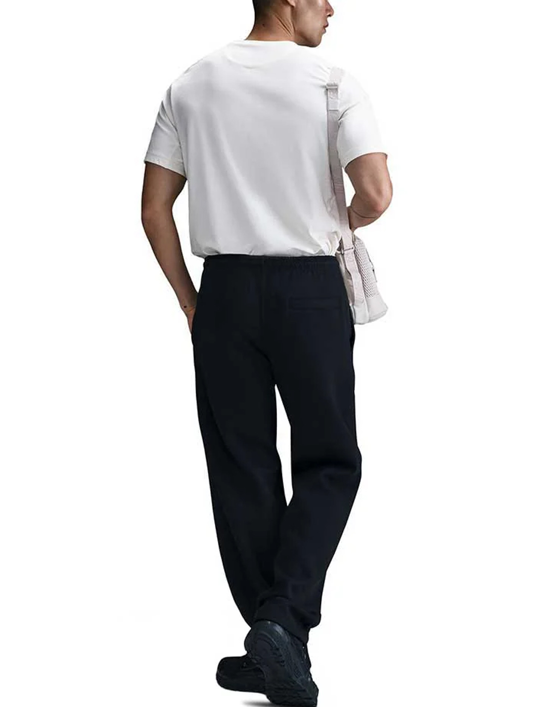 pantalón de chandal recto hombre nike CLUB, negro