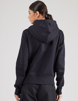 sudadera con capucha y cremallera mujer, nike  SPORTSWEAR PHOENIX, negro