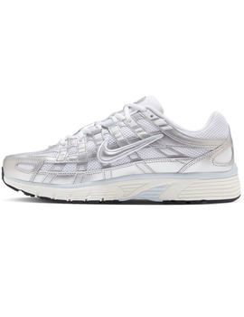 nike P-6000 mujer, blanco/plata