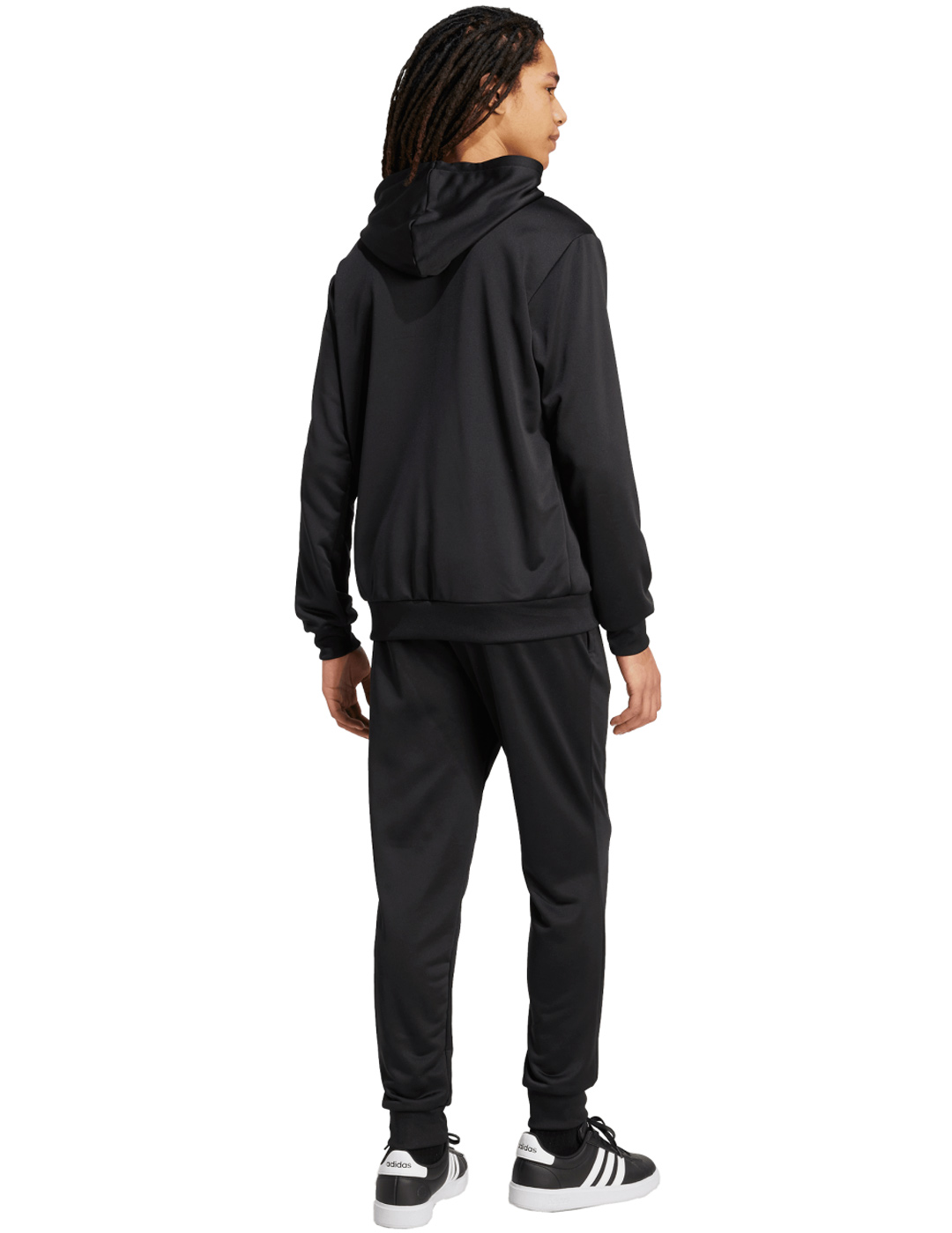 chandal adidas de capucha logo grande, negro