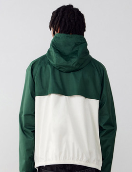 paravientos nike hombre con capucha, verde/blanco