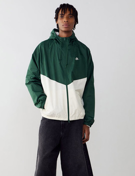 paravientos nike hombre con capucha, verde/blanco