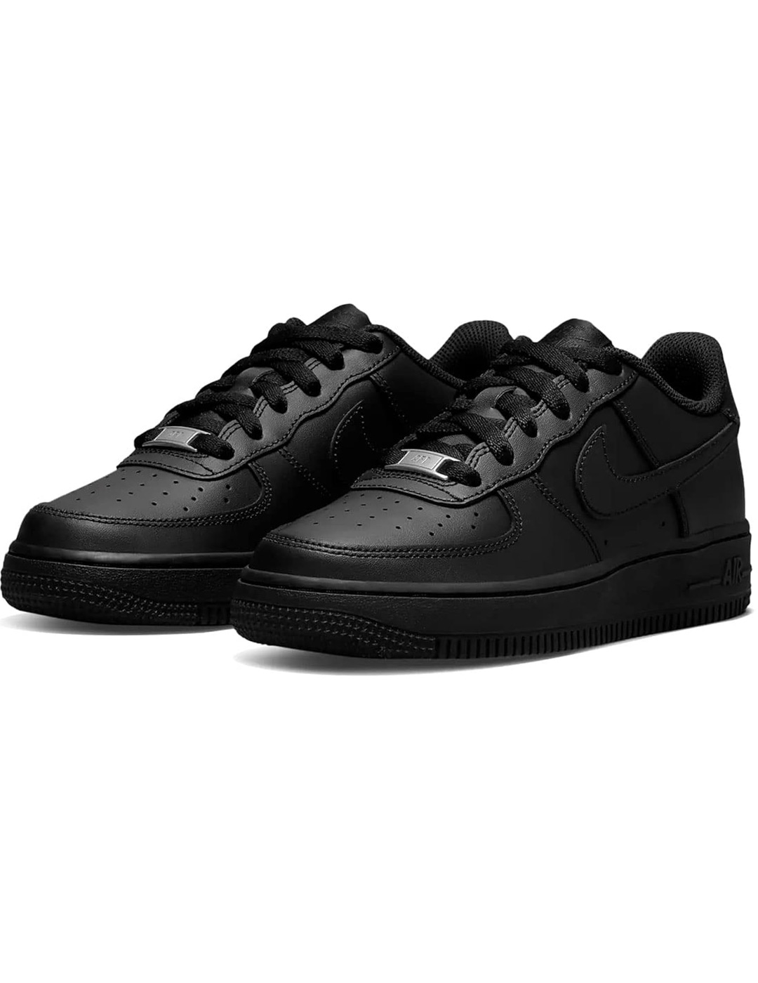 nike AIR FORCE 1 LE BIG junior, negro