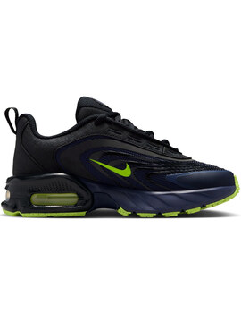 zapatilla nike AIR MAX FIRE junior, negro/azulon/fluor