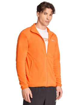 sudadera abierta Polar adidas naranja