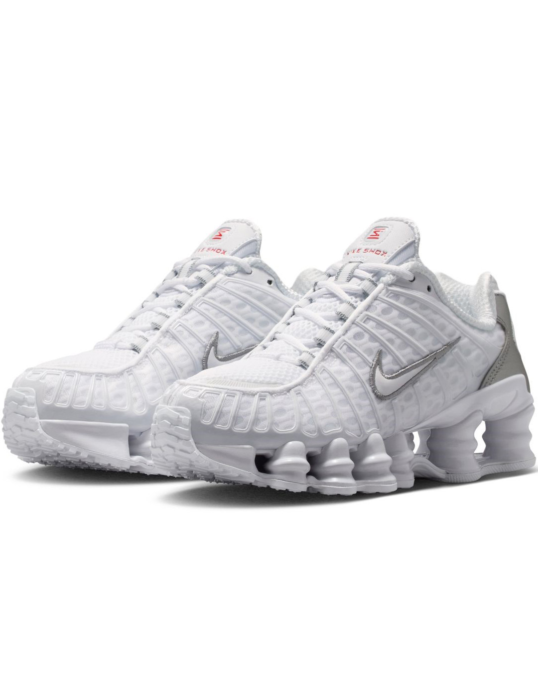 nike SHOX TL junior, blanco/plata