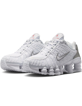 nike SHOX TL junior, blanco/plata