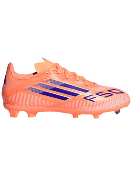 adidas F50 LEAGUE FG/MG Junior, coral/azul