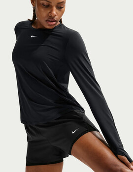 short nike ONE malla interior mujer, DRI-FIT MID-RISE 3, negro