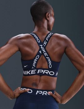 sujetador deportivo NIKE PRO  LIGHT-SUPPORT NON-, marino