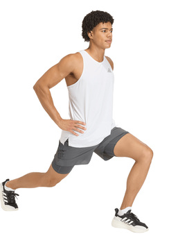 short adidas hombre 2 en 1 ADI365, gris