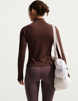 chaqueta mujer ajustada NIKE WOMEN'S LONG-SLEEVE FITTED , marrón