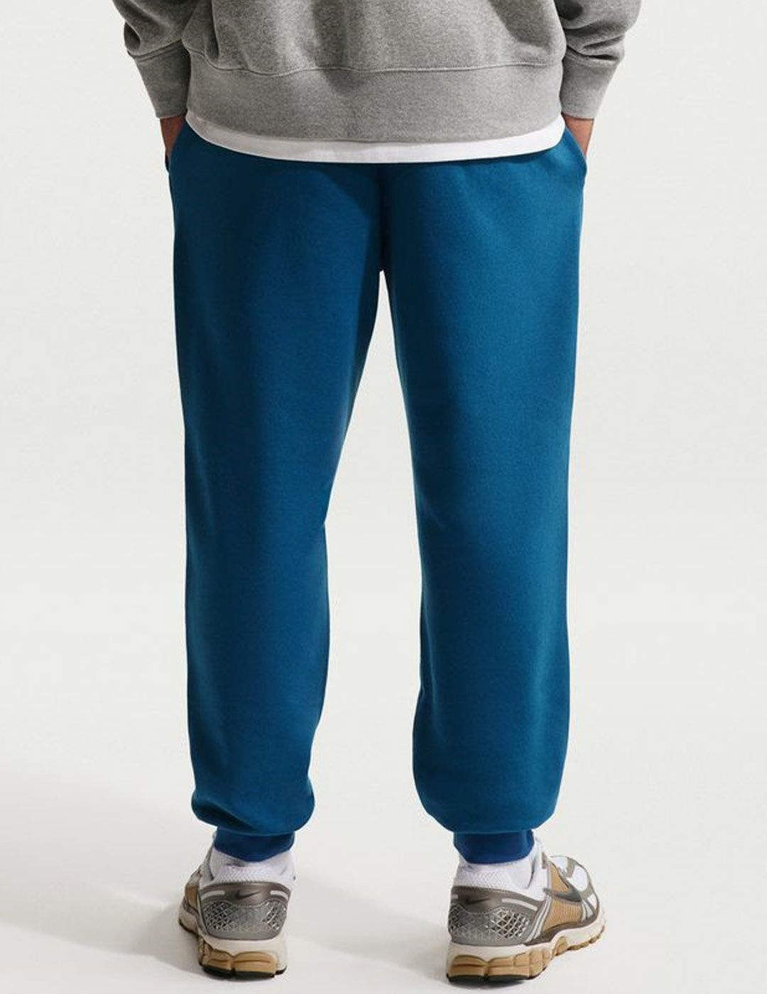 pantalón chandal nike hombre con puño  CLUB, azul