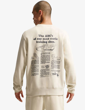 sudadera hombre cuello redondo NIKE SPORTSWEAR CLUB, beige