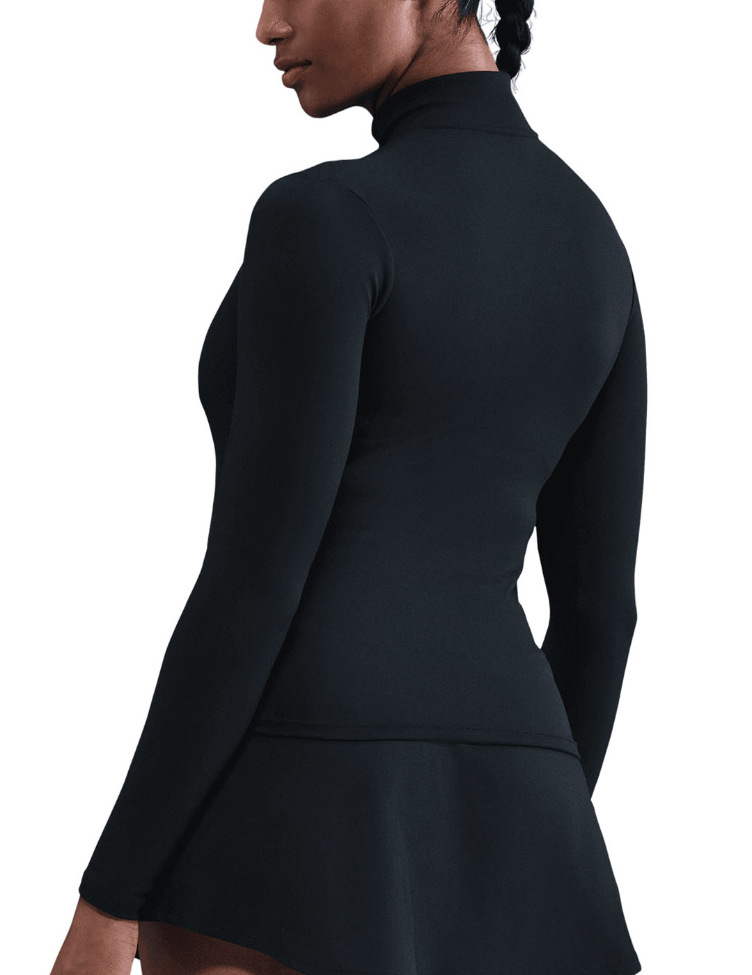 chaqueta ajustada mujer NIKE ONE FITTED  DRI-FIT, negro