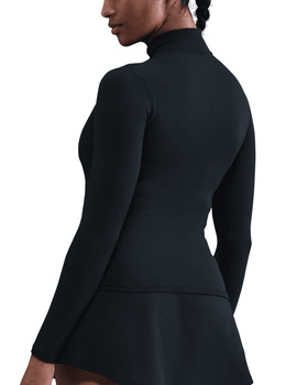 chaqueta ajustada mujer NIKE ONE FITTED  DRI-FIT, negro