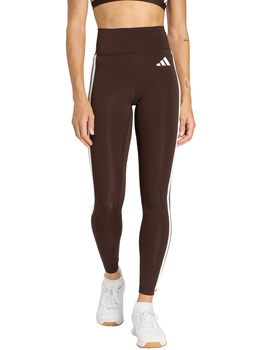 malla adidas mujer tres bandas, chocolate/blanco