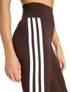 malla adidas mujer tres bandas, chocolate/blanco
