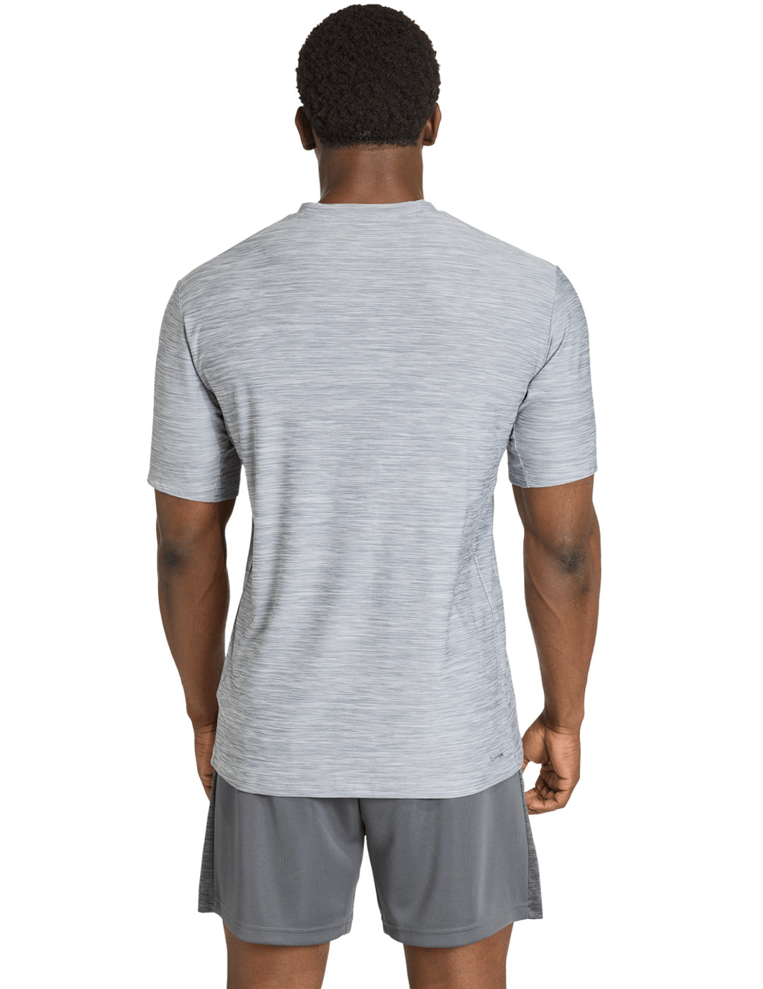 camiseta técnica adidas hombre manga corta, gris