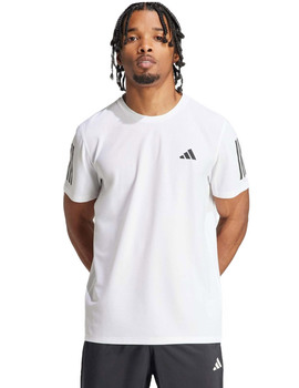 camiseta técnica manga corta adidas hombre, blanco