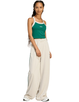 pantalón adidas mujer oversize, blanco/verde