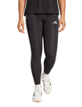 malla larga adidas mujer tres bandas, negro/blanco