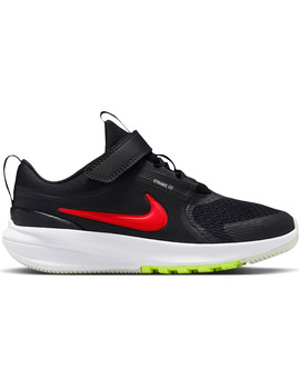 NIKE STAR RUNNER 5 LITTLE KIDS' RUN, negro/rojo