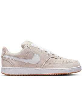 nike  COURT VISION LOW FL beige/blanco