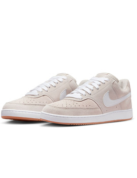 nike  COURT VISION LOW FL beige/blanco