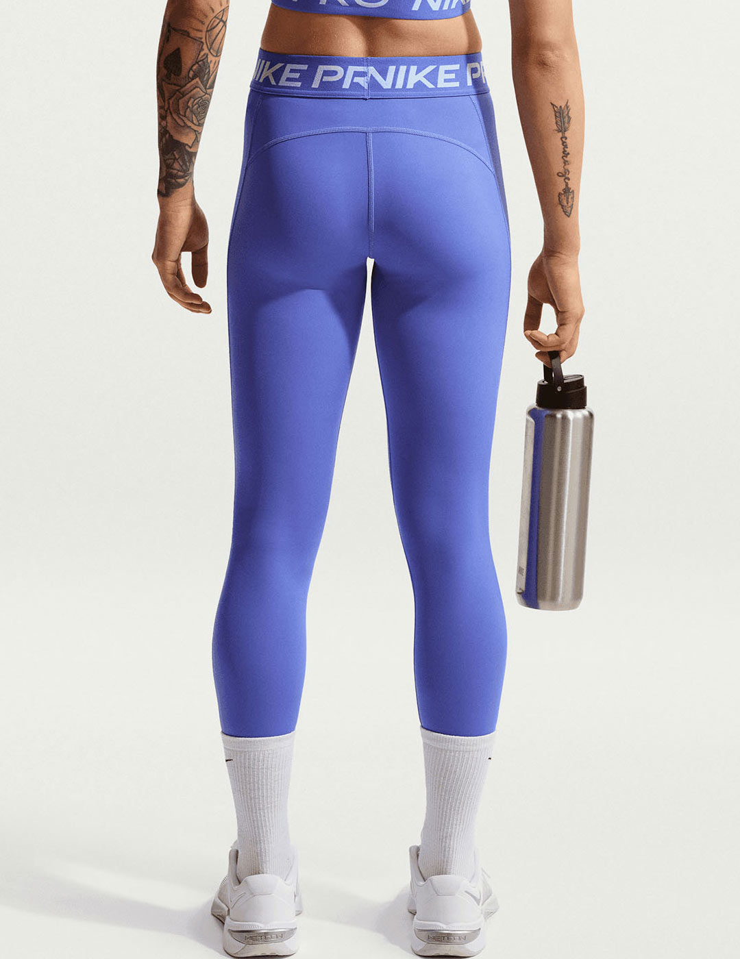 malla larga NIKE PRO mujer, malva