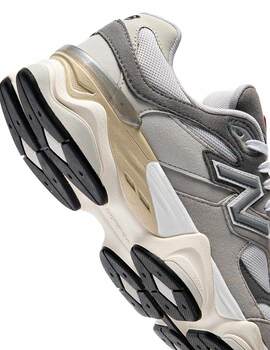 zapatilla new balance 9060 jr., gris