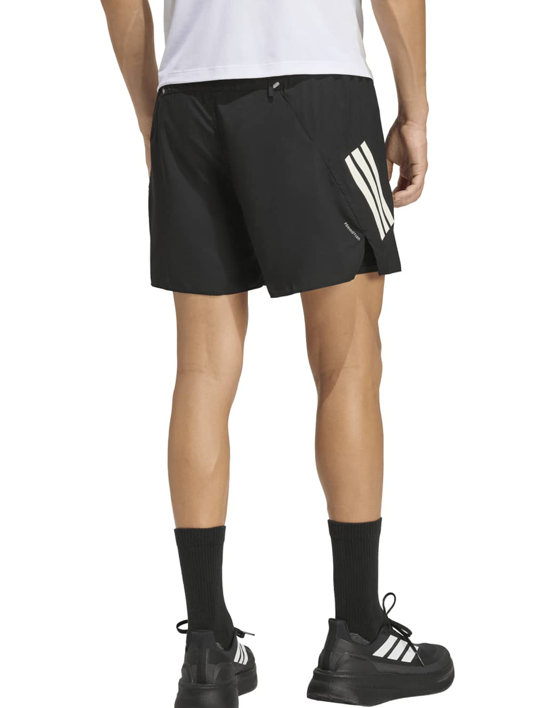 short running con malla interior 2/1 adidas, negro/blanco