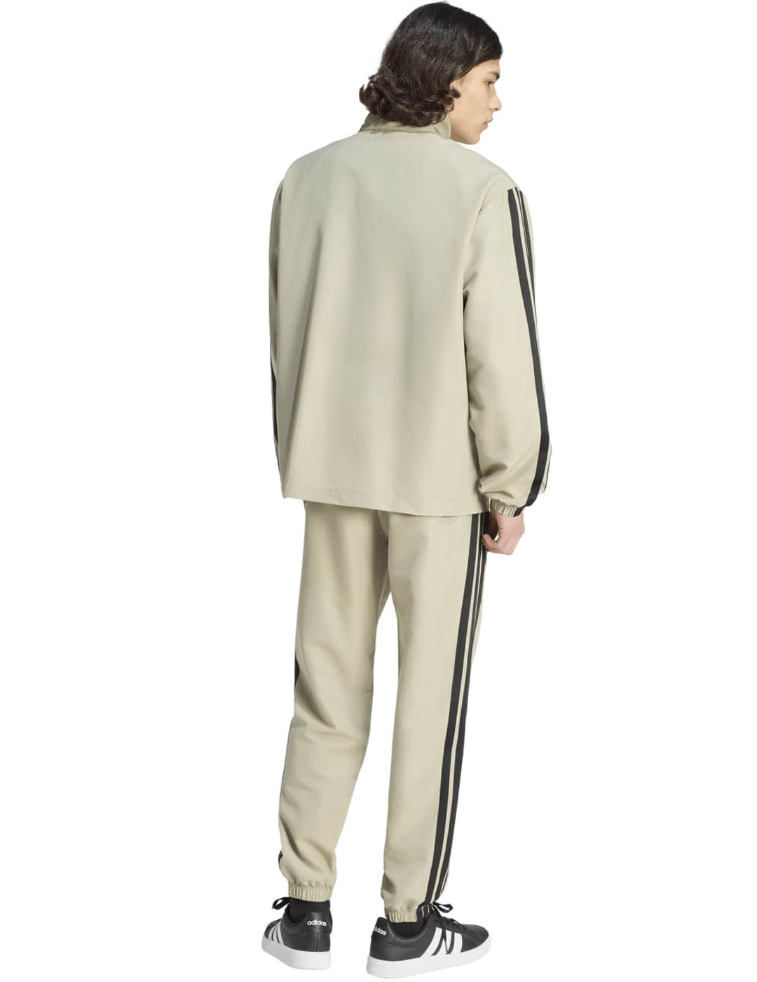 chandal adidas hombre microfibra beige/negro