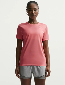 camiseta manga corta  nike mujer  DRI-FIT, coral