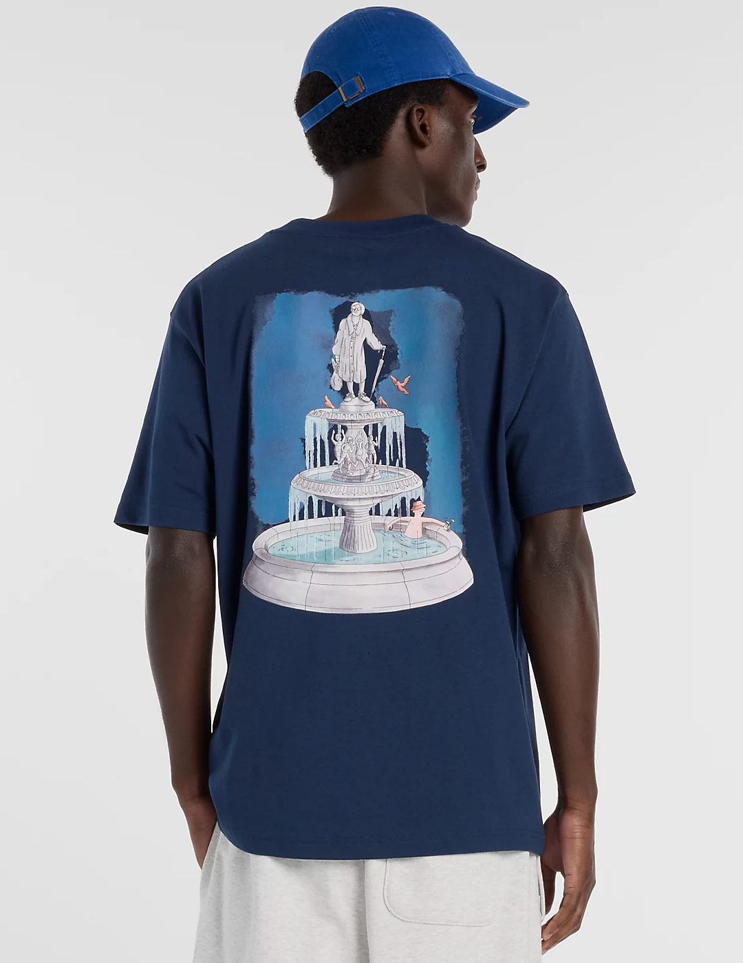 camiseta manga corta new balance FOUNTAIN, azul