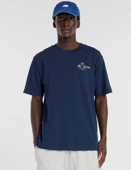 camiseta manga corta new balance FOUNTAIN, azul