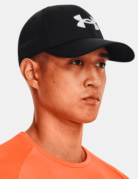 gorra under armour ajustable negro/blanco