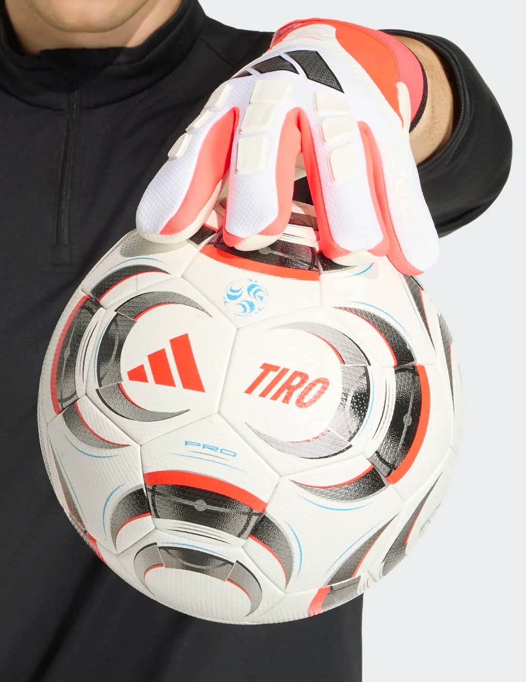 guante de portero Predator Gl competición, blanco/naranja