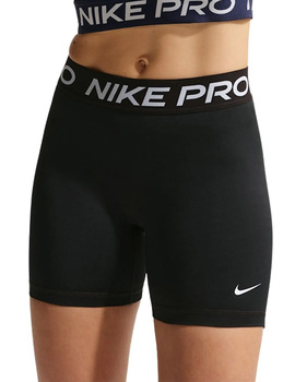 short nike Pro 365 mujer, 5 " mid-rise, negro